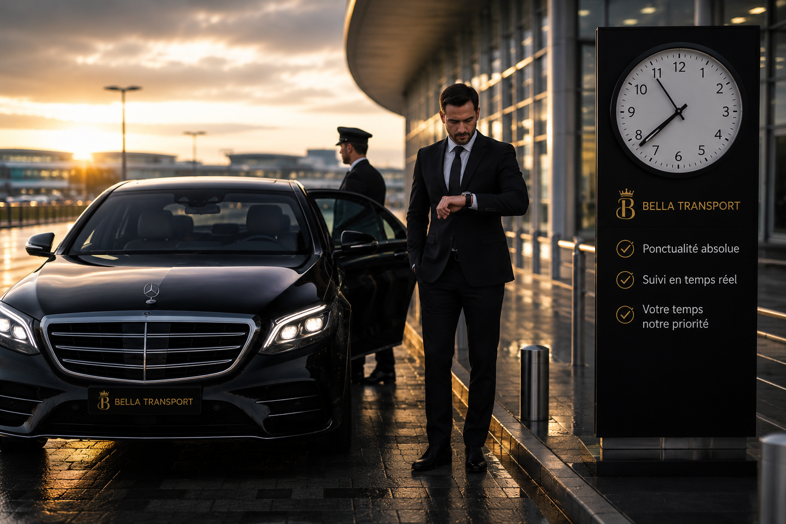 Ponctualité chauffeur privé Bella Transport Paris Île-de-France - Chauffeur privé Gare d’Austerlitz alternative au taxi Gare d’Austerlitz